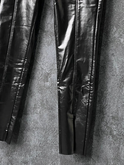 Rick Owens Black Leather Pants
