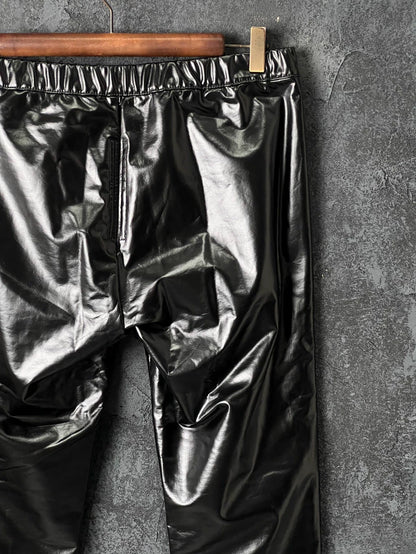 Rick Owens Black Leather Pants