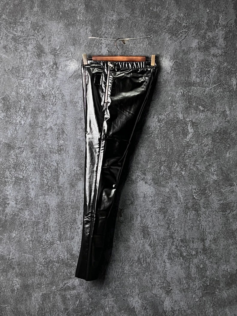 Rick Owens Black Leather Pants