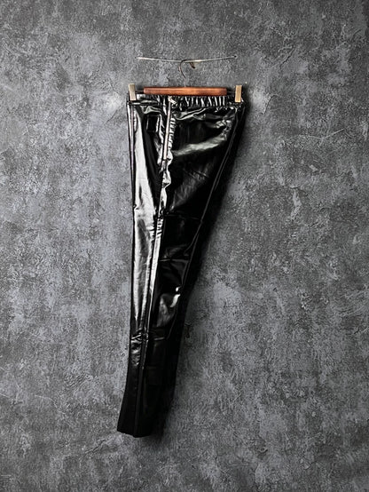 Rick Owens Black Leather Pants