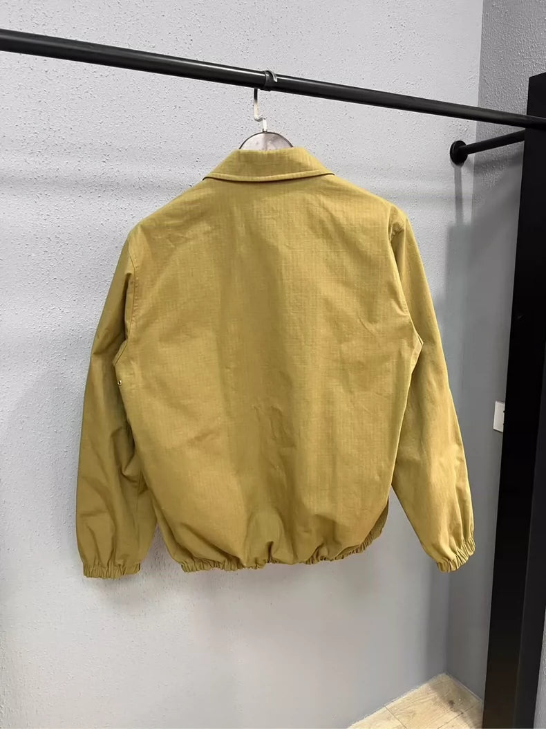 Gucci Suede Collar Printed Jacket