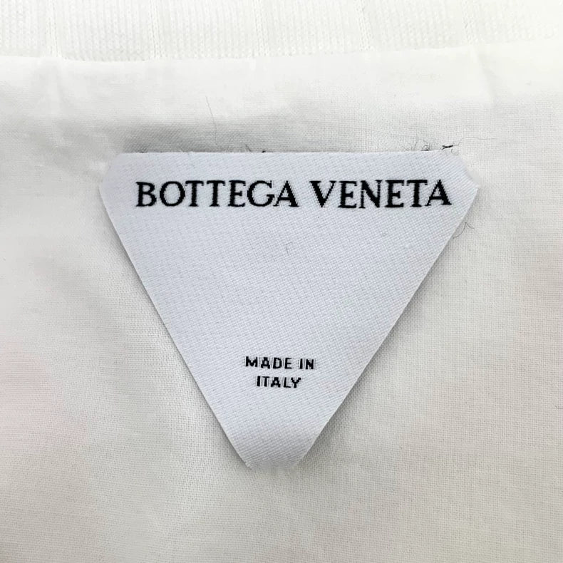 Bottega Veneta White Checkered Jacket with Zipper