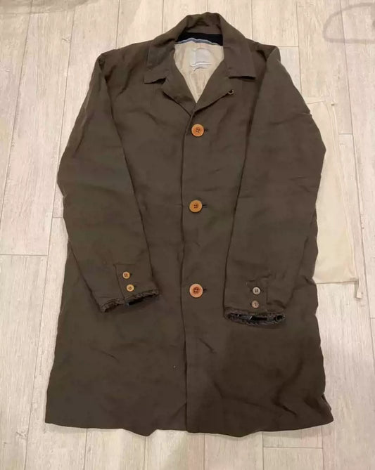 VISVIMMIES COAT (COTTON/WOOL) 14spot olive