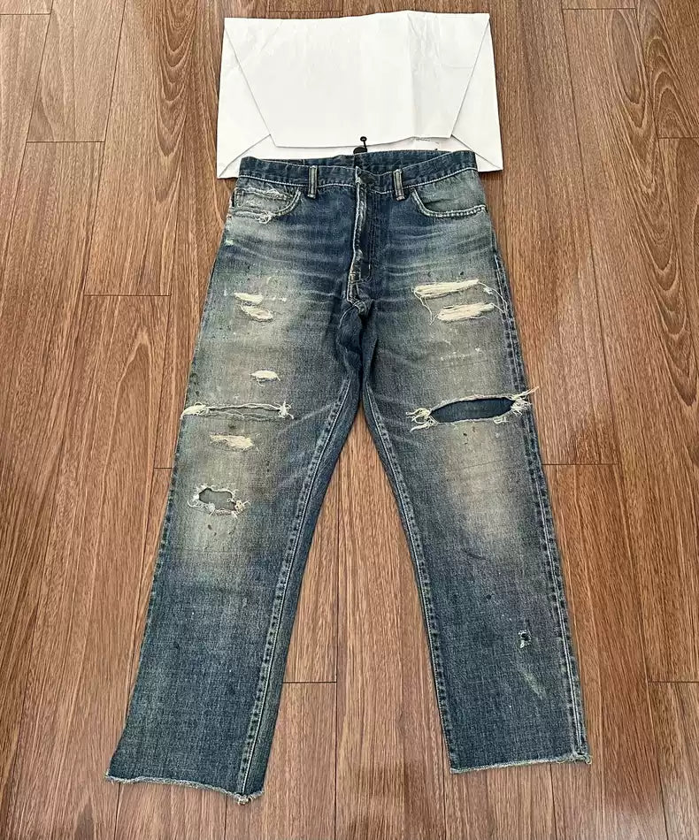 VISVIM JOURNEYMAN PANTS TACKED CRASH 18SS