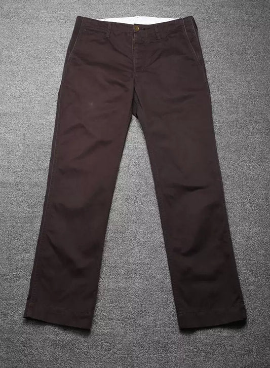 visvim silm chino dark brown pants