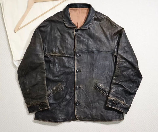 Visvim 22aw Eton Jkt IT leather jacket - DMC