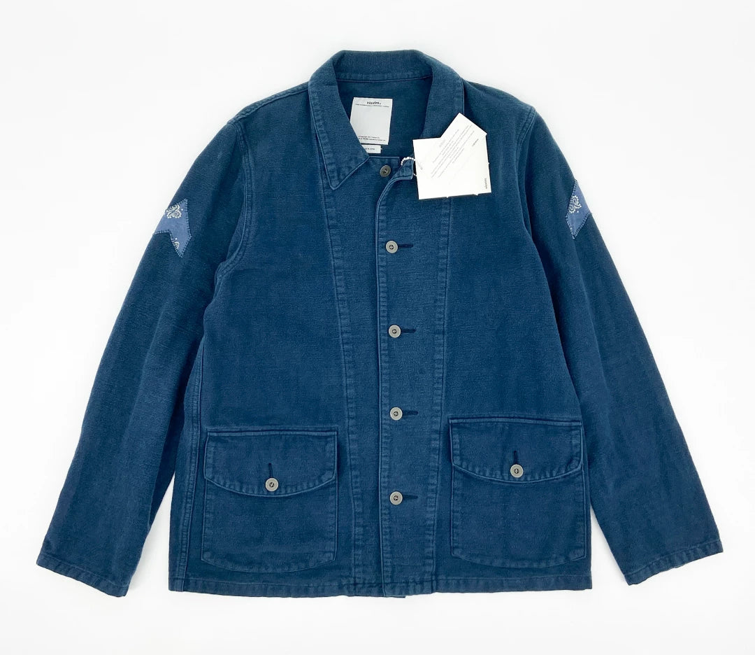 visvim cashew flower CORPORAL blue jacket