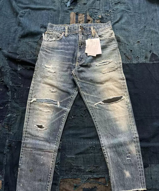 visvim 23aw journeyman pants tacked crash