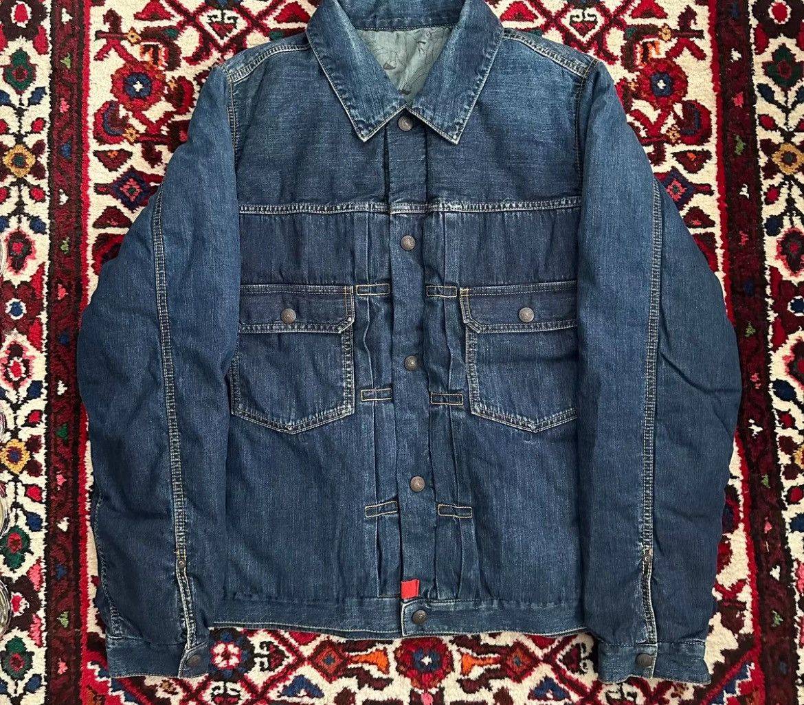 VISVIM 18aw 101 DOWN JKT denim down jacket - DMC