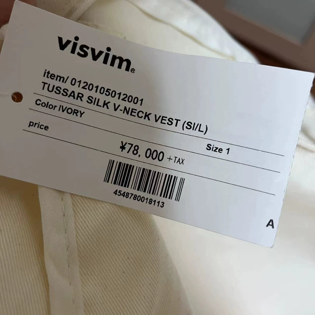 visvim 20ss tussar silk v-neck