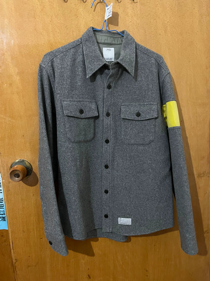 VISVIM fleece patchwork shirt jacket