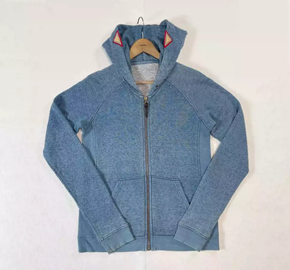 VISVIM INDIGO HOODIE F.Z