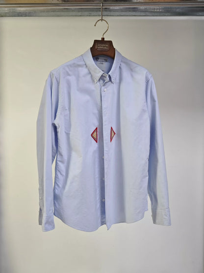 VISVIM GIZA SHIRT F.I.L collage triangle long-sleeved shirt