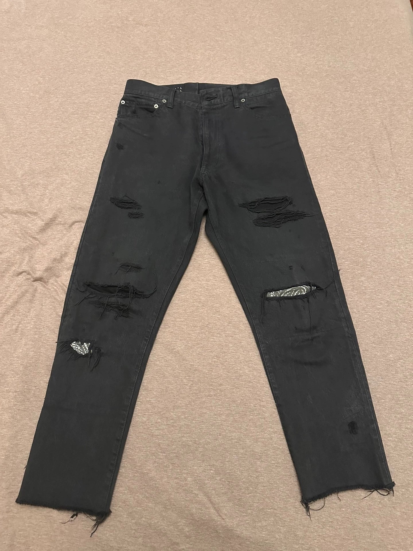 Visvim 23SS ICT JOURNEYMAN PANTS CMYK BLK TACKED