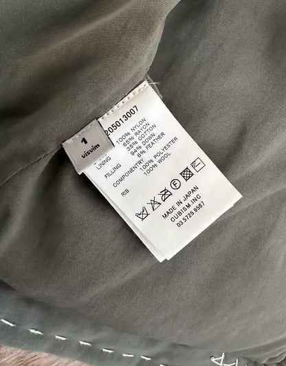 VISVIM 15AW SANJURO KIMONO DOWN JKT