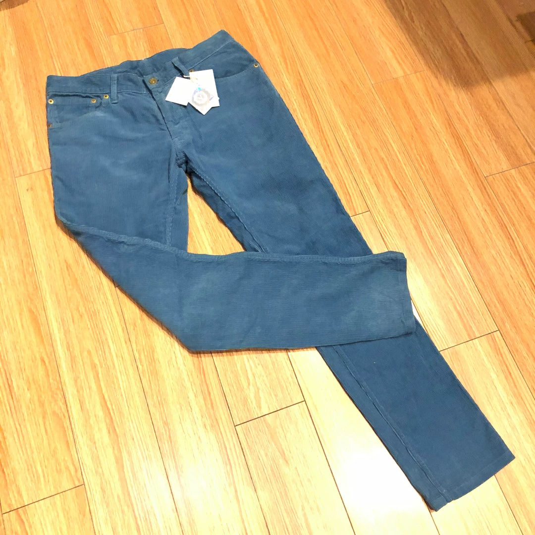 visvim blue batik premium material velvet pants