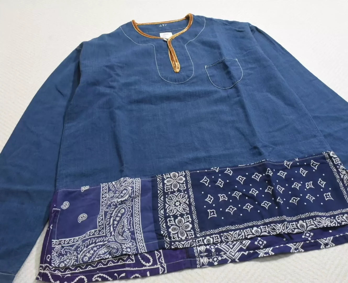 VISVIM 19AW BORDER TUNIC P.O.