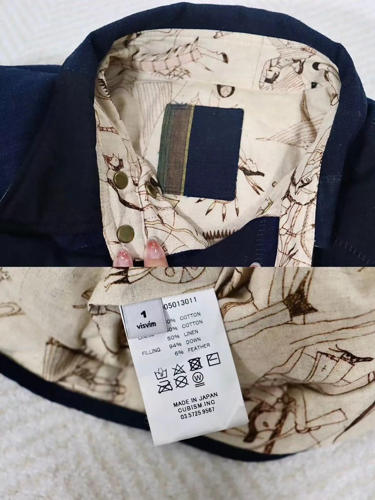 Visvim ICT Kerchief Down Jkt Kofu