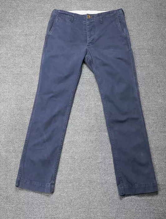 visvim slim chino blue slacks