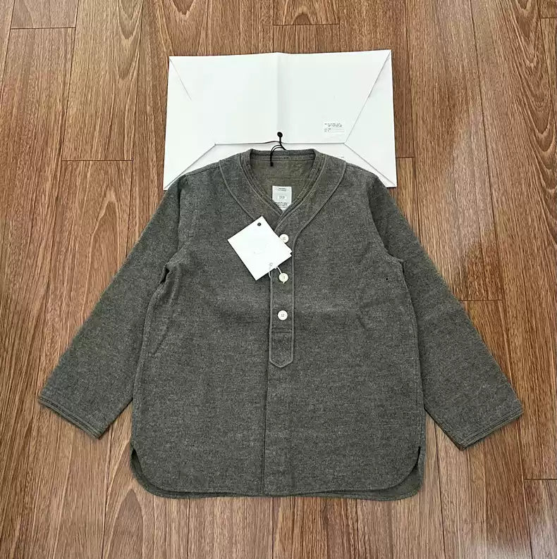 VISVIM DUGOUT SHIRT L/S (WOOL/LINEN)