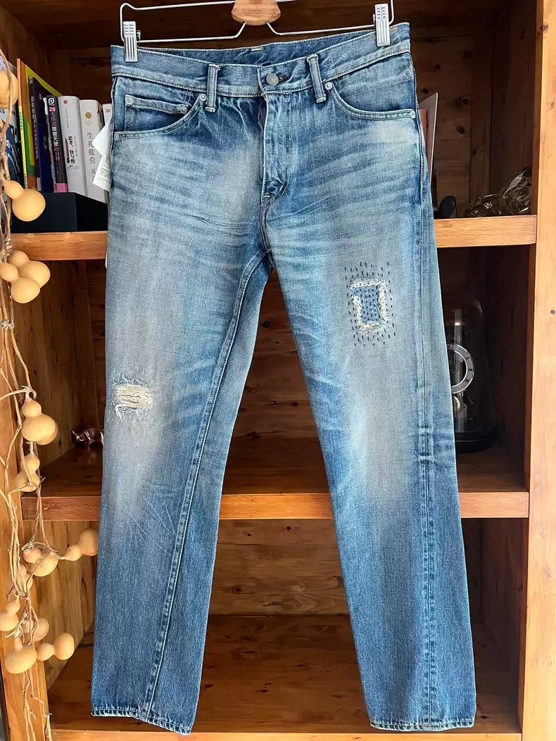 visvim 04D6.5 Early patch damage wash to make old jeans