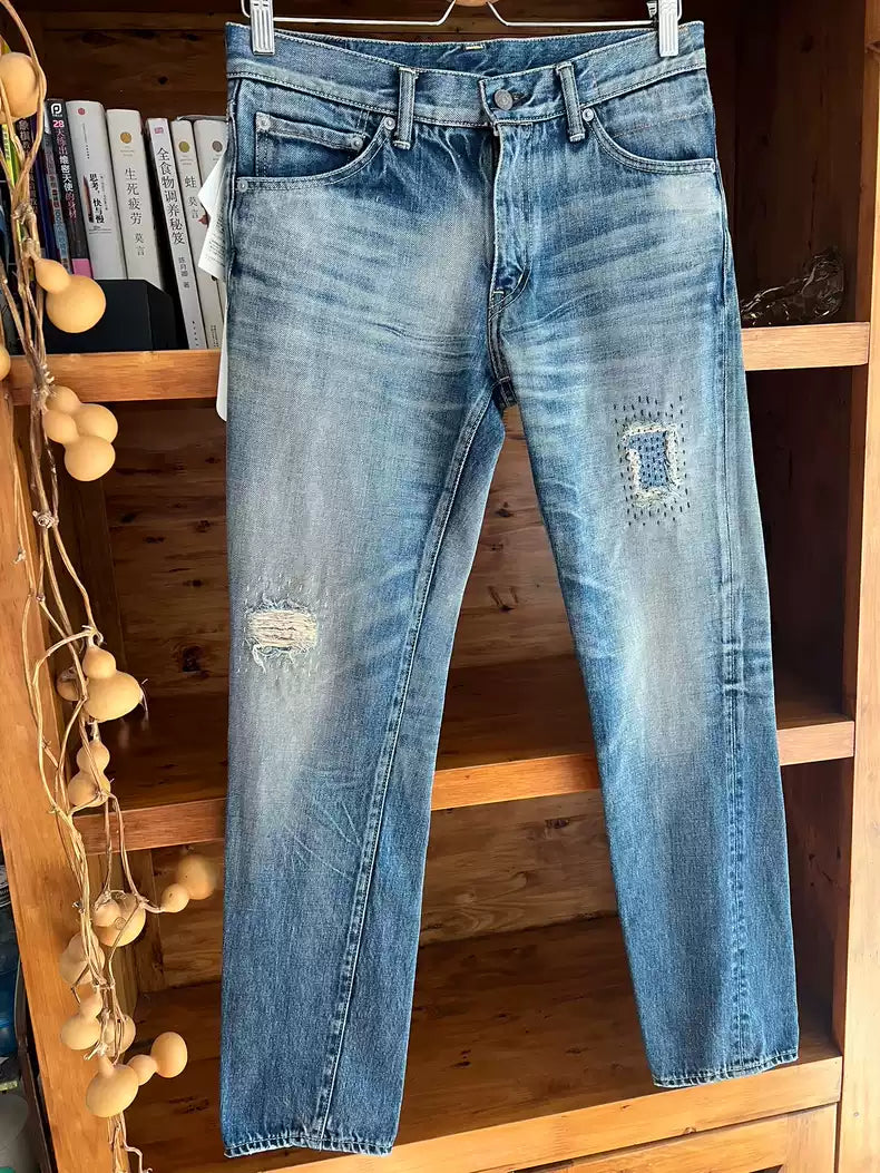 visvim 04D6.5 Early patch damage wash to make old jeans