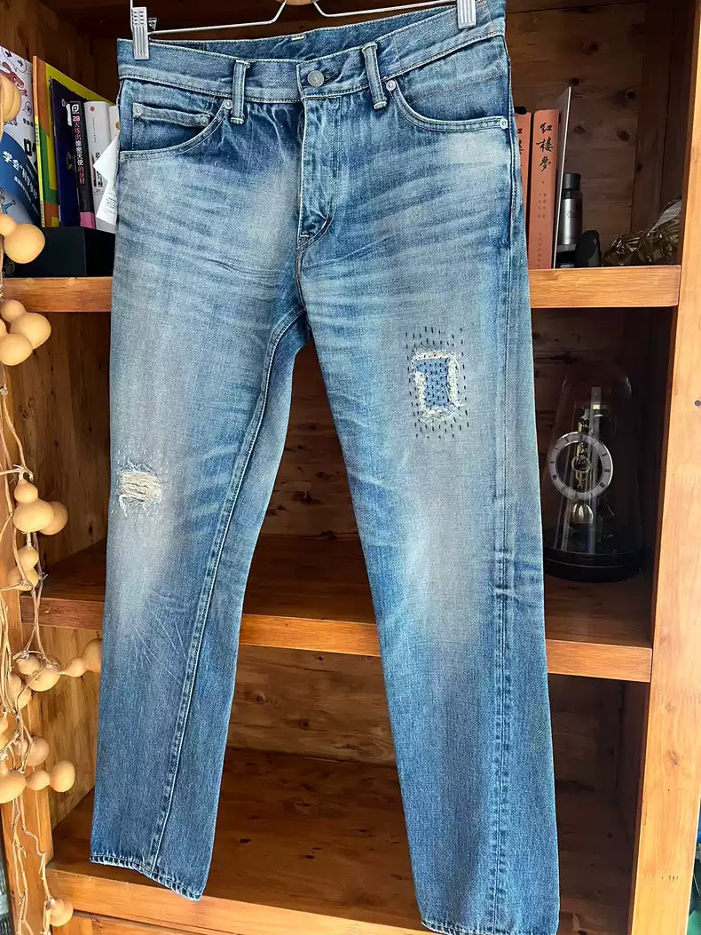 visvim 04D6.5 Early patch damage wash to make old jeans