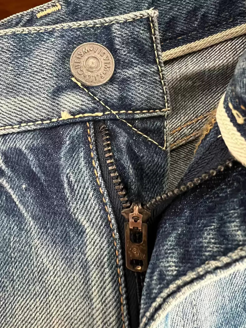 visvim 04D6.5 Early patch damage wash to make old jeans