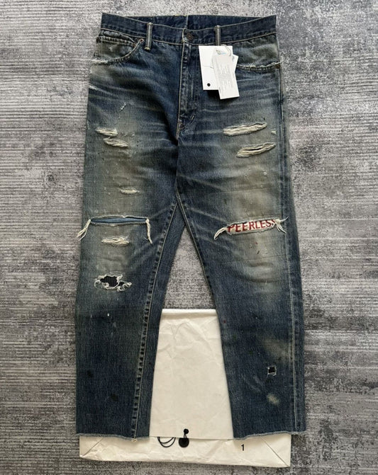 VISVIM 19AW JOURNEYMAN TACKED CRASH jeans - DMC