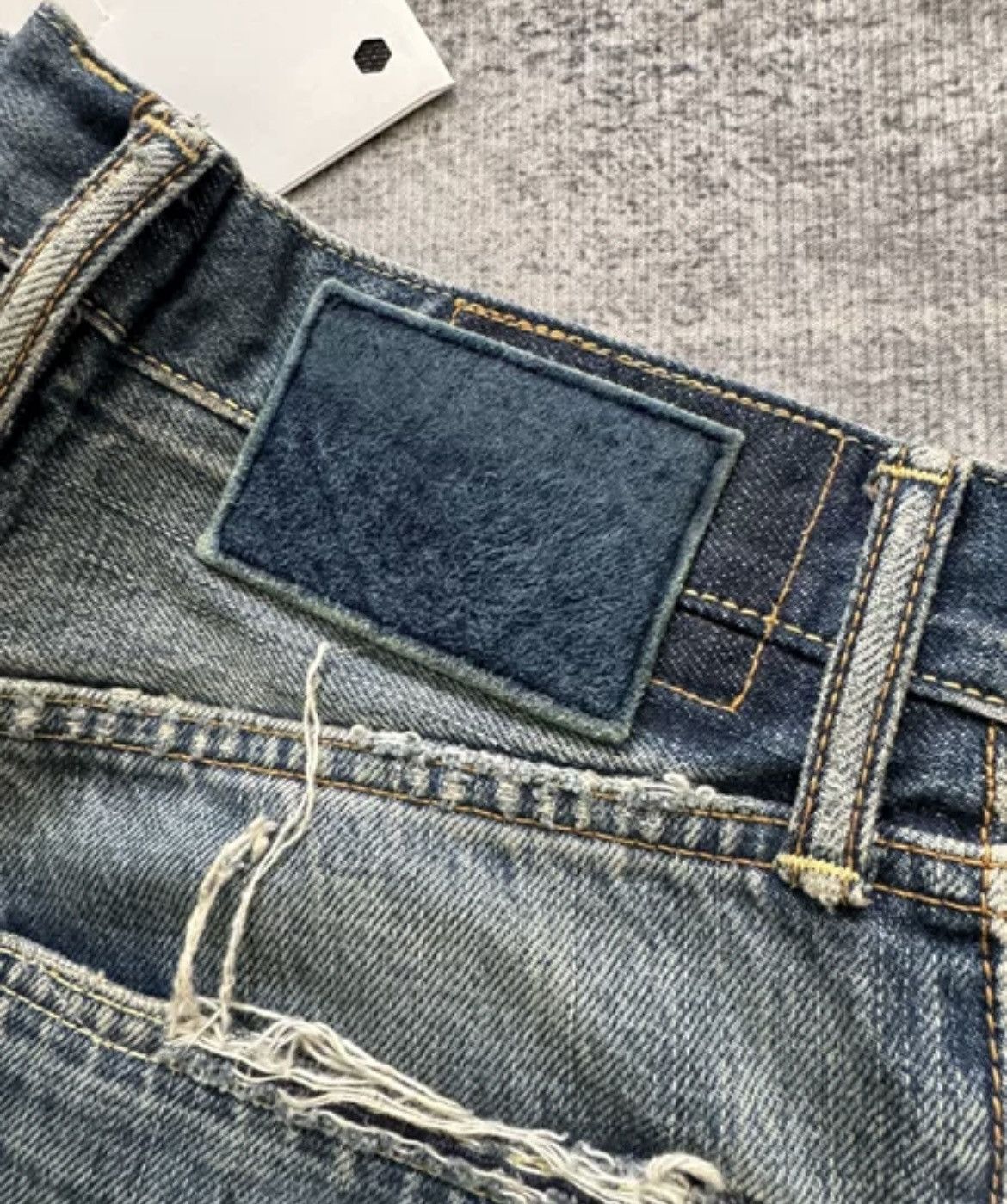 VISVIM 19AW JOURNEYMAN TACKED CRASH jeans - DMC