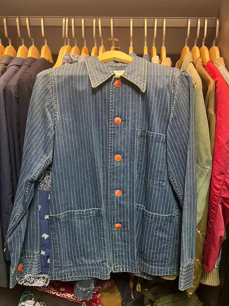 visvim red button jacket