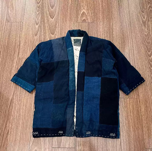 VISVIM ICT SANJURO KIMONO DOWN KOFU INDIGO