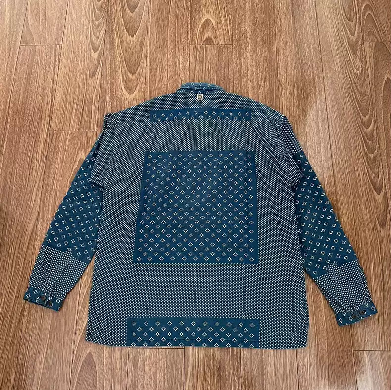 VISVIM KERCHIEF DOTS TUNIC SHIRT