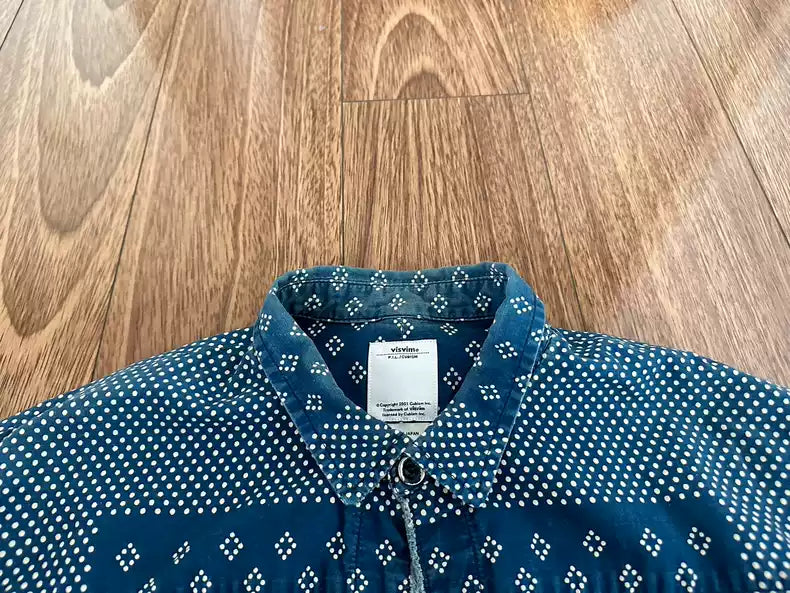 VISVIM KERCHIEF DOTS TUNIC SHIRT