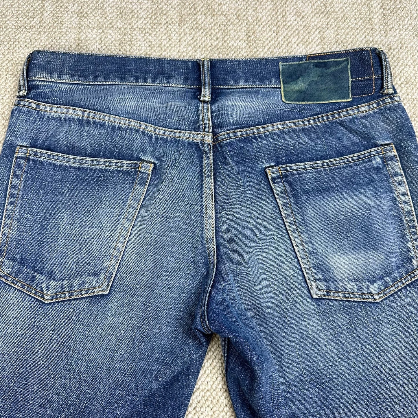 visvim 04D9 blue wash to make old jeans