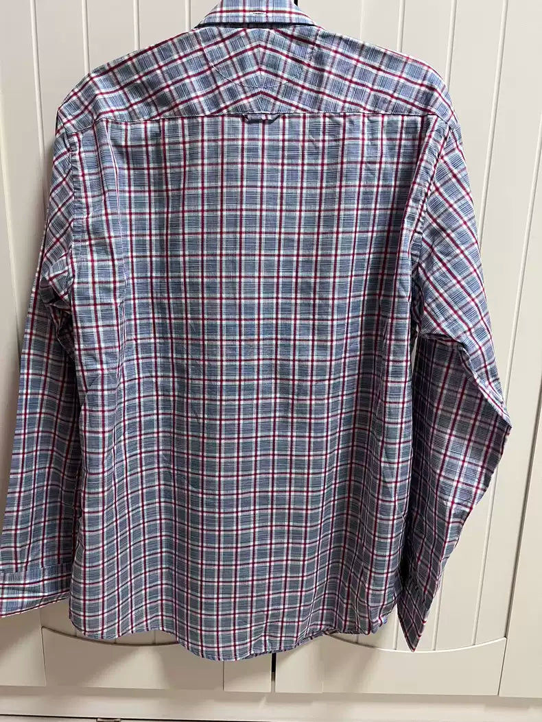 visvim blue plaid shirt