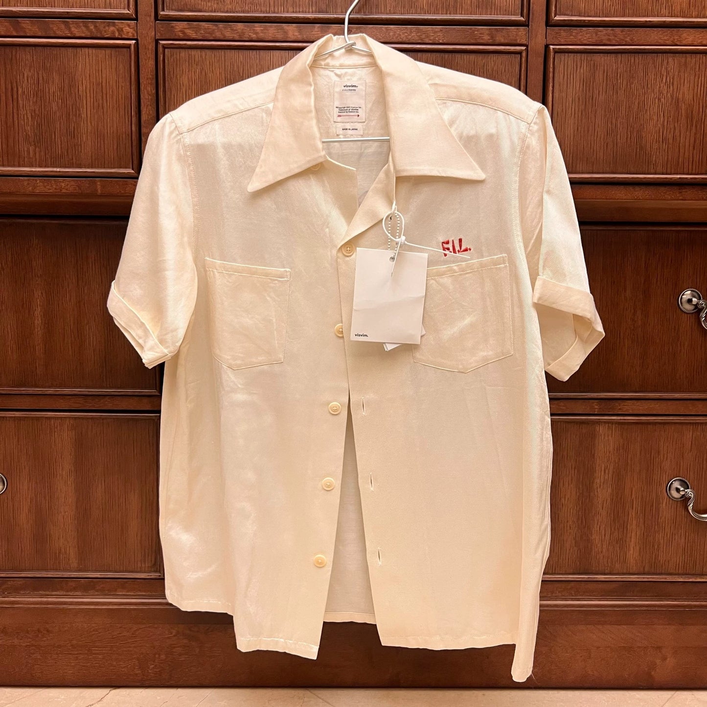 visvim silk cream shirt