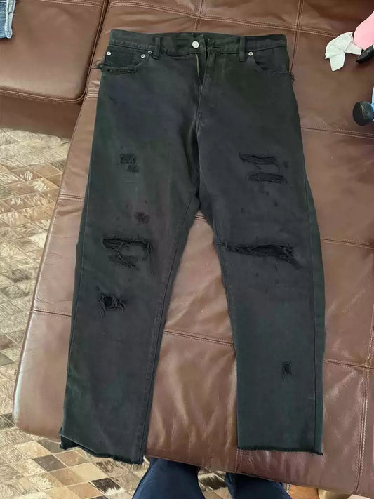 VISVIM SPOT limited JOURNEYMAN PANTS BLK CRASH