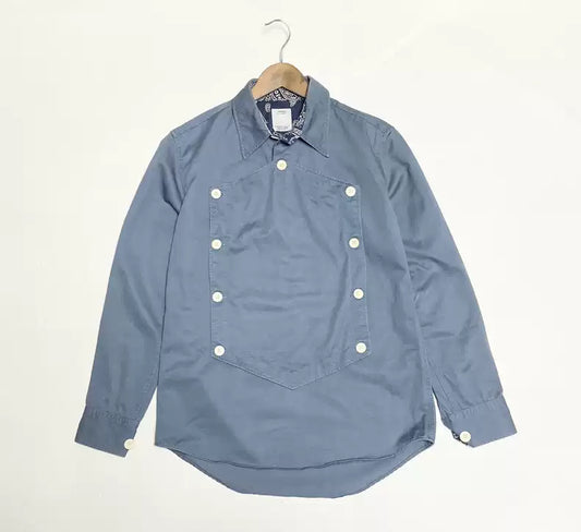 VISVIM BANDANA cashew flower bib shirt