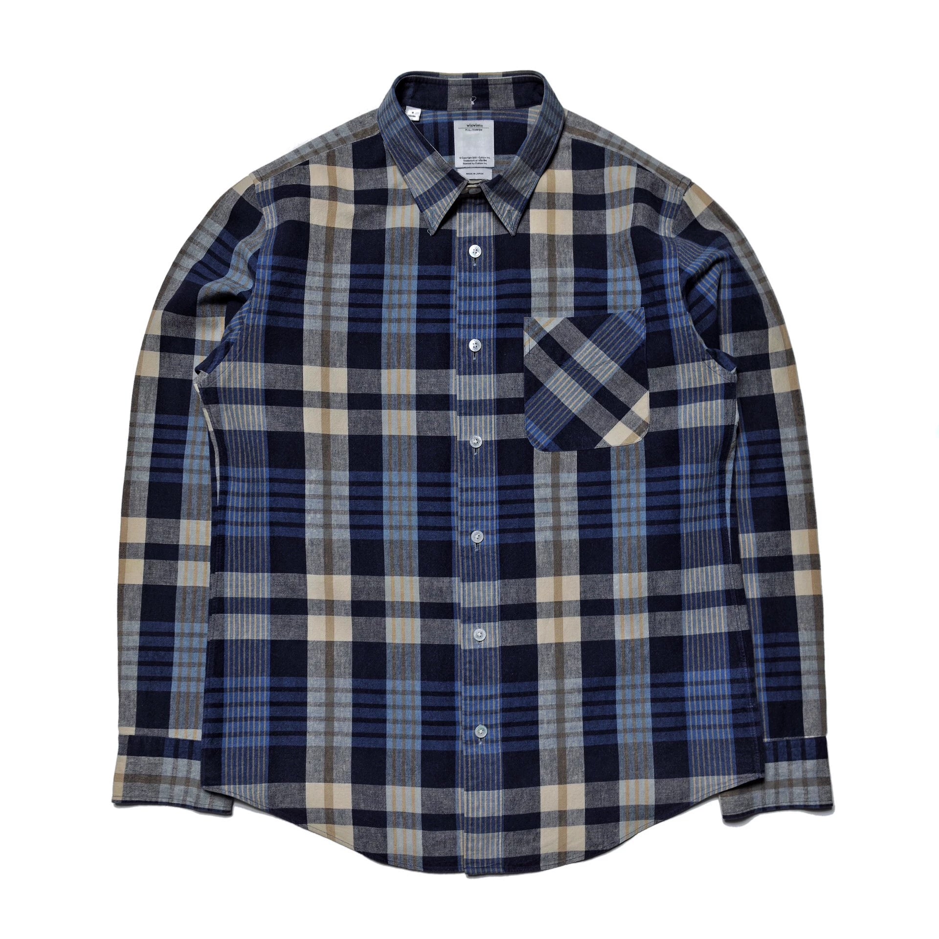 visvim plaid long-sleeved shirt