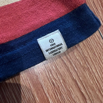 visvim colored striped long-sleeved hoodie