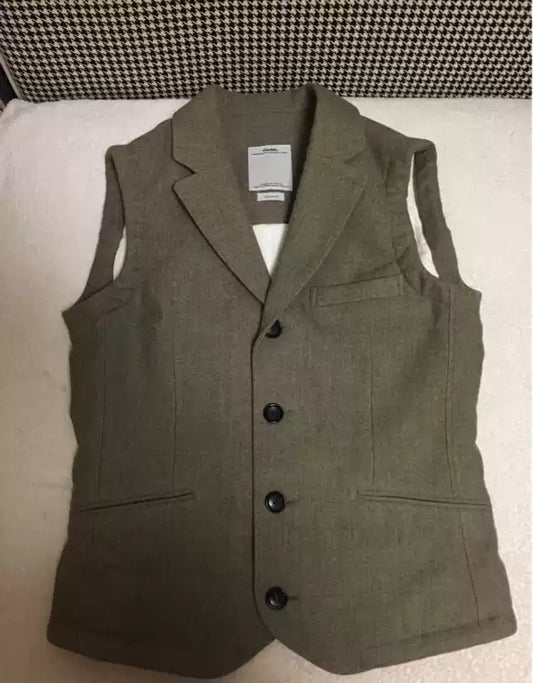 VISVIM FOLKLORE VEST WOOL