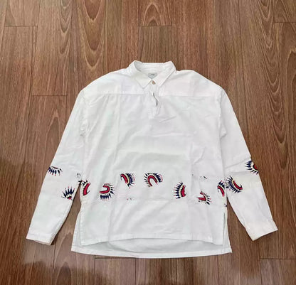 VISVIM KERCHIEF BORDER TUNIC SHIRT