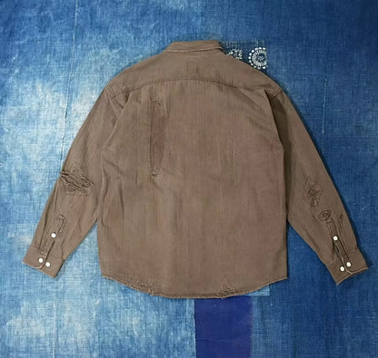 Visvim ICT 20ss Lumber Shirt Crash N.D. Mud