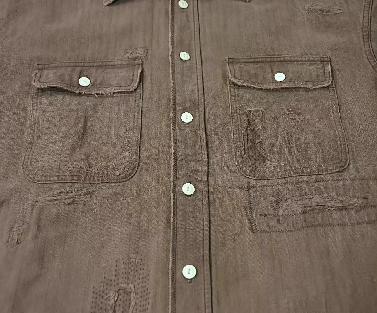 Visvim ICT 20ss Lumber Shirt Crash N.D. Mud