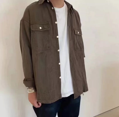 Visvim ICT 20ss Lumber Shirt Crash N.D. Mud