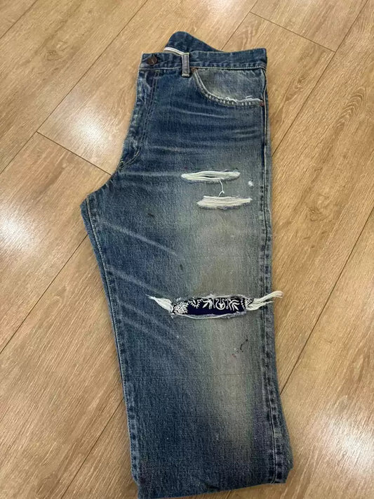 visvim ict 22ss journeyman pants tacked crash