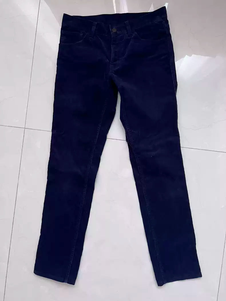 visvim NAVY velvet pants