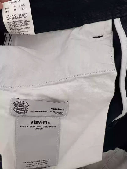 visvim NAVY velvet pants