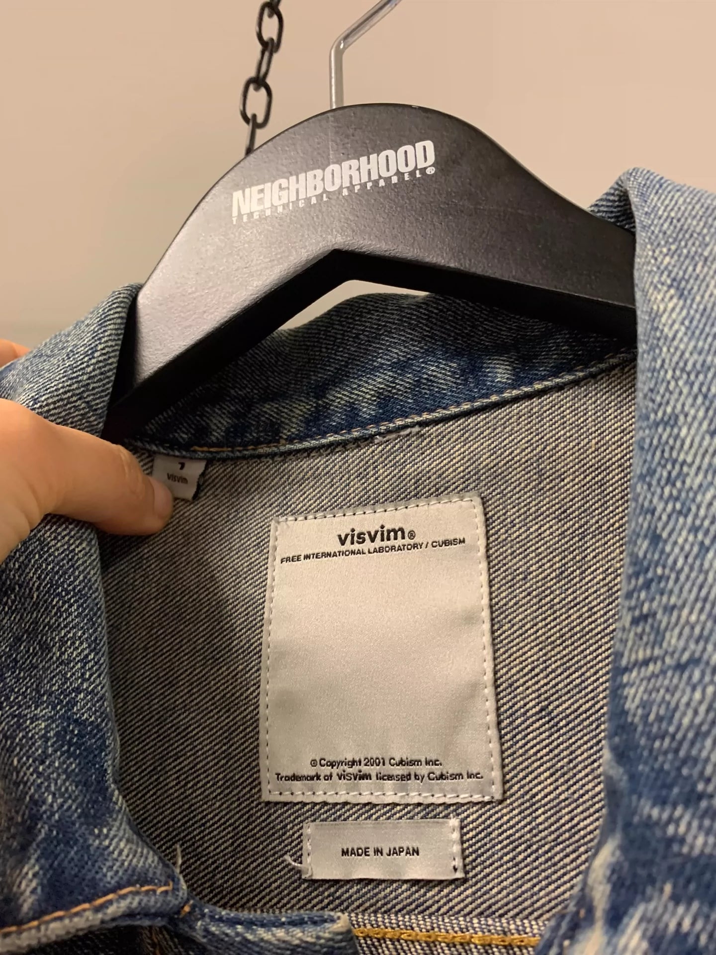 Visvim four-bag denim jacket Kapital NBHD Nigel Caborn